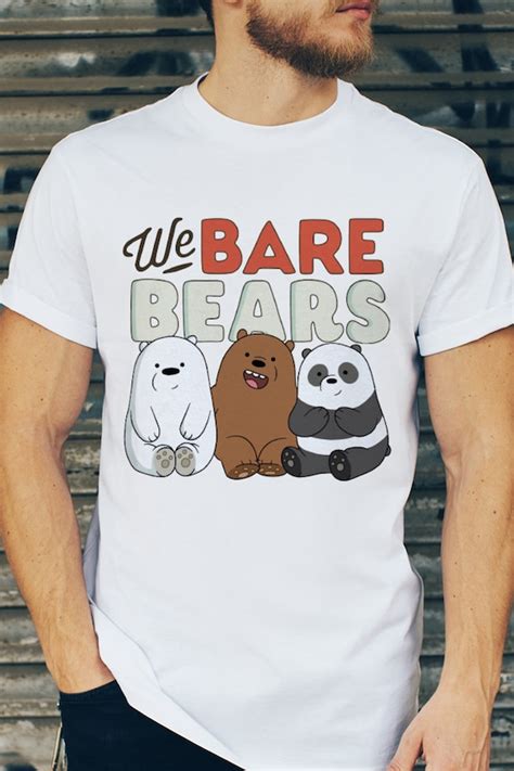 We Bare Bears Funny T Shirt Psychotic Bears Tee Dombra Etsy