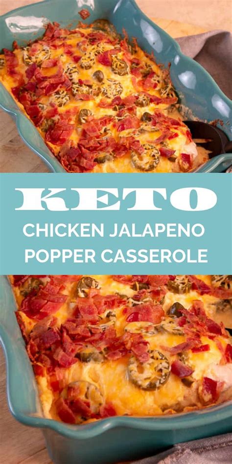 Preheat oven to 375 degrees. Keto Chicken Jalapeno Popper Casserole Recipe - iSaveA2Z.com