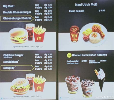 Selalu Diperbarui Menu McDonald S Cibinong Bogor
