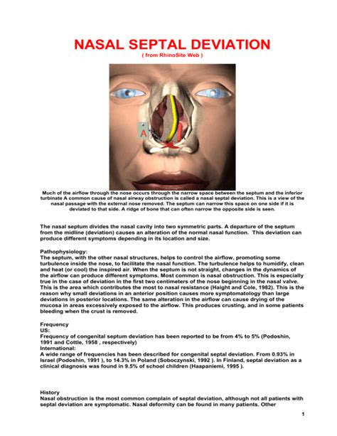 Nasal Septal Deviation