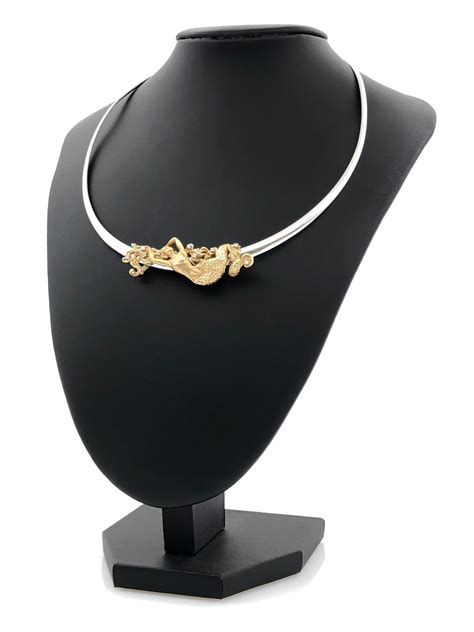 Lot Steven Douglas 14k Gold Diamond Mermaid Necklace