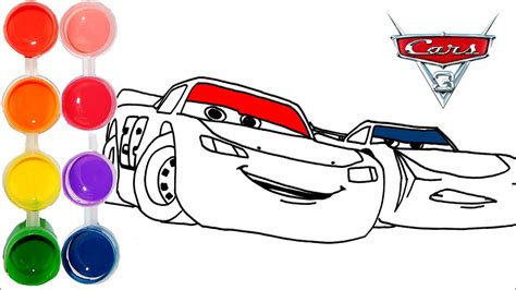 We have thousands of cars in stock available now (clearance price!). How to Draw & Color Cars 3 Lightning McQueen | Kids Movie ...