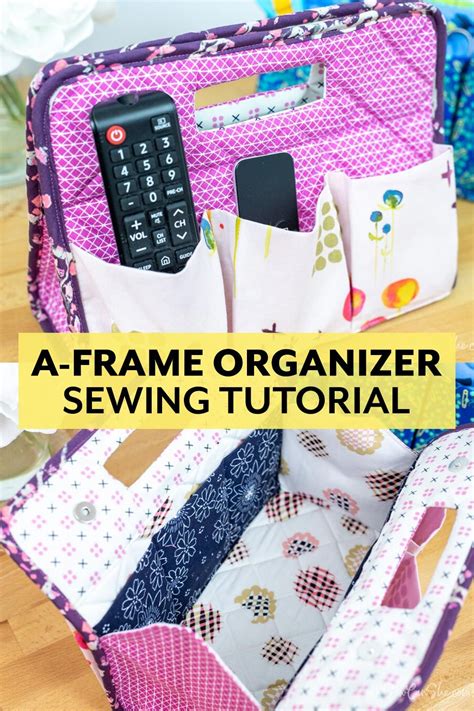 A Frame Organizer Sewing Tutorial From Sew Can She In 2021 Sewing