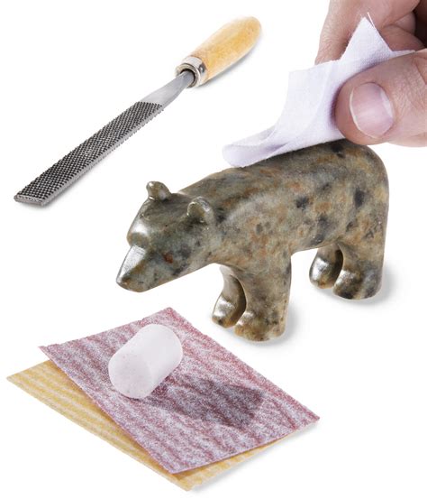 Soapstone Carving Kit A Kit To Build A Bear From Stone