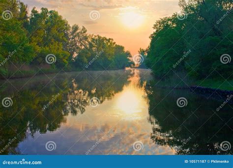 Sunshine Over River Stock Image Image Of Celestial Nice 10571187