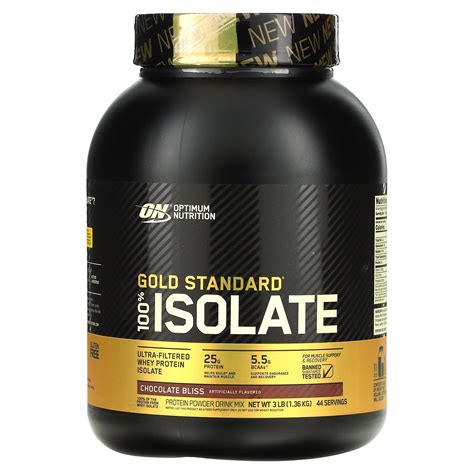 Optimum Nutrition Gold Standard 100 Isolate Chocolate Bliss 3 Lb 1