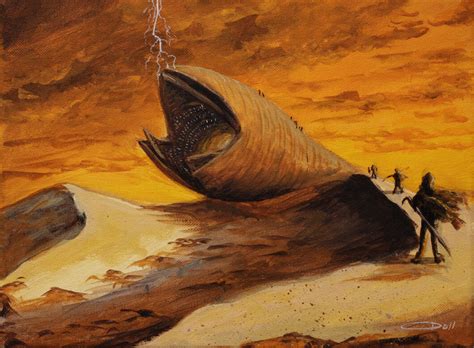 Shai Hulud The Sandworms Of Arrakis Space Art By Christopher Doll