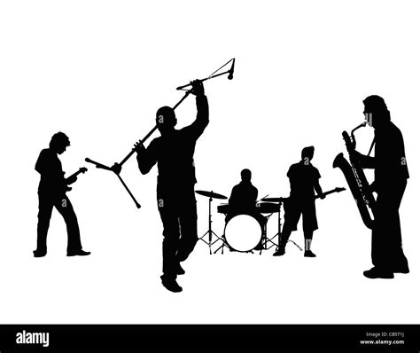 Drums Silhouette Black And White Stock Photos And Images Alamy