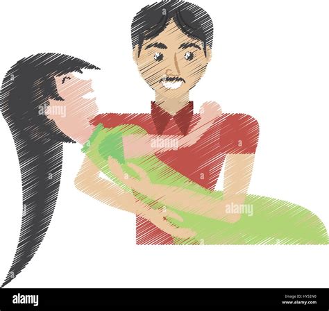 Drawing Man Carrying Woman Romantic Stock Vector Image And Art Alamy