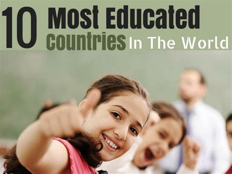 Ppt The 10 Most Educated Countries In The World Powerpoint