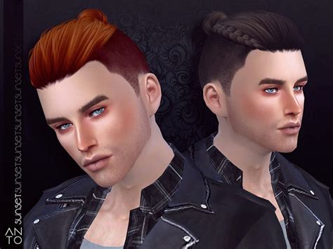 Sims Cc Male Ponytails Updo Hair Mods All Free Fandomspot Parkerspot