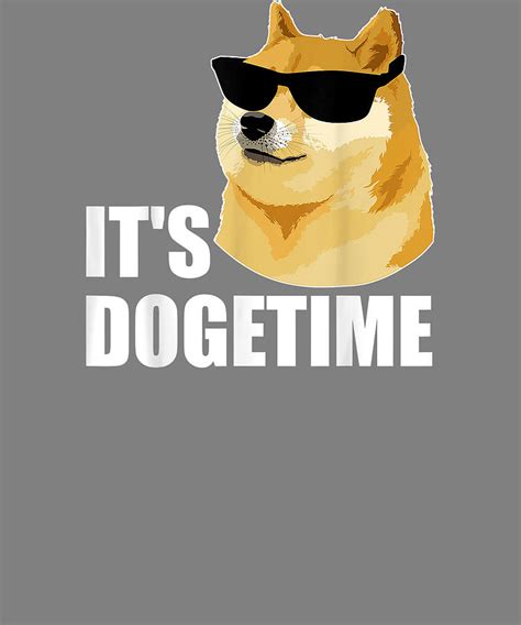 Dogecoin Its Dogetime Doge Shiba Inu Meme Crypto Digital Art By Stacy