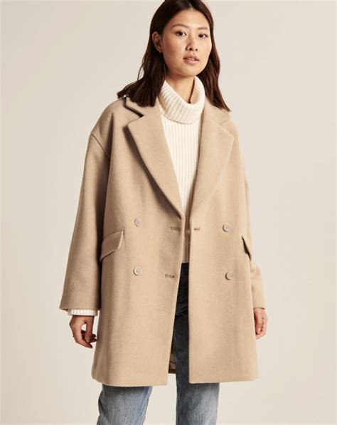 Abercrombie And Fitch Short Wool Blend Coat