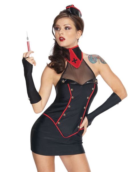 Sexy Naughty Nurse Bad Medicine Gothic Adult Womens Halloween Costume L Walmart Com