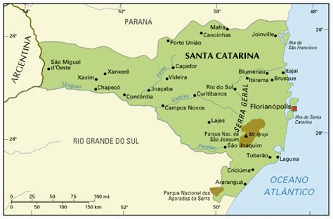 Geografia De Santa Catarina Infoescola