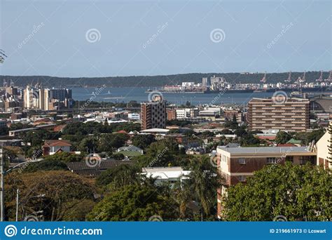 View Of Durban Harbour As Seen From The Berea Stock Image Image Of