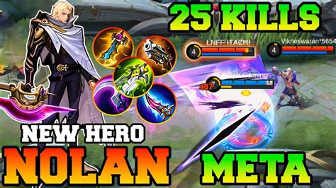 Nolan Mobile Legends Upcoming New Hero Mlbb Nolan Best Build