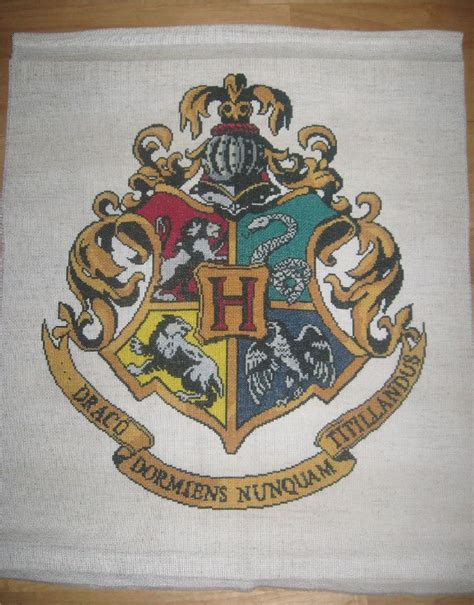 Hogwarts Crest Cross Stitch By Coliescutecrafts On Deviantart Harry