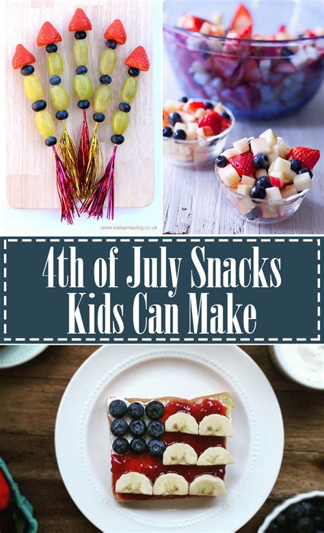 4th Of July Snacks That Kids Can Make