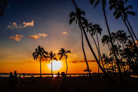 The Sunset Of Honolulu Sunset Honolulu Landscape