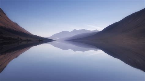 Wallpaper Scenic Reflection Loch Etive Mountains Lake Resolution
