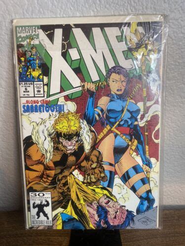 X Men 6 Mar Marvel Comics 1992 Along Came Sabertooth Nm I Combine