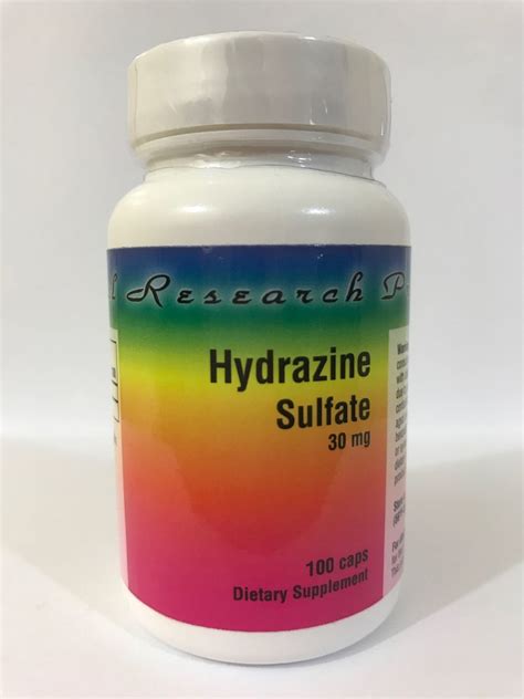 Hydrazine Sulfate 30 Mg 100 Capsules