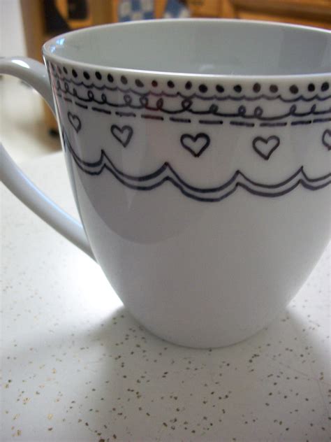 Diy Sharpie Mug The Yarn To Tell