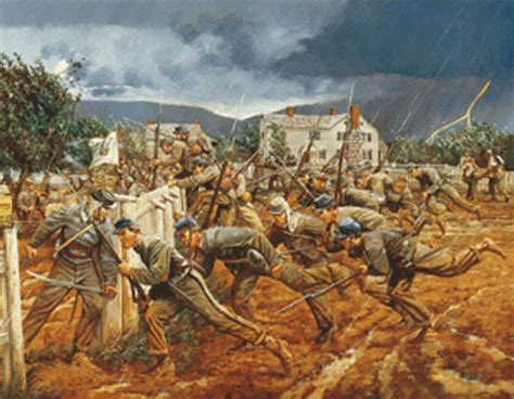 Virginia Military Institute Cadets Charging Into The Storm During The