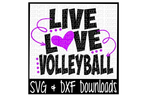 156 Peace Love Volleyball Svg Svg Png Eps Dxf File