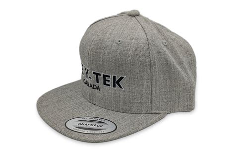 Grey Snapback Hat Icey Tek Canada