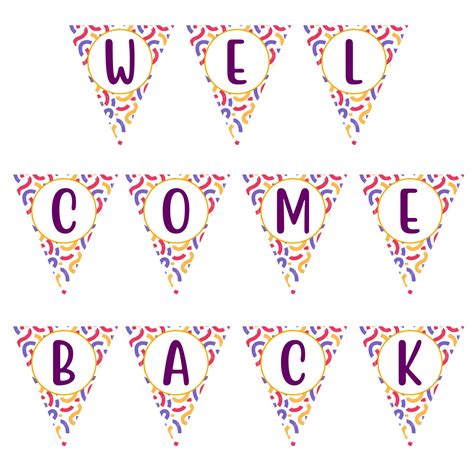 Welcome Back Banner Printable Printable World Holiday