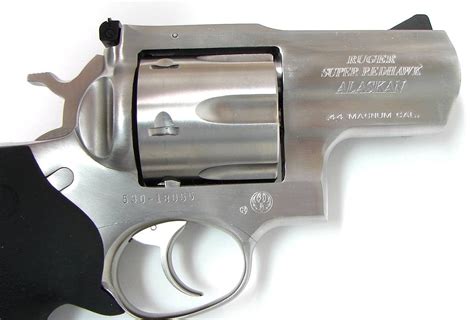 Ruger Super Red Hawk Alaskan 44 Magnum Caliber Revolver Snub Nose Big