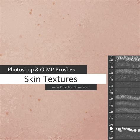 Award winning · photo editing · new in · complete package Skin Textures Photoshop Brushes by redheadstock on DeviantArt