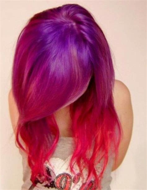 Purple Red Ombre Hair Hair Color Crazy Hair Styles Funky Hair Colors