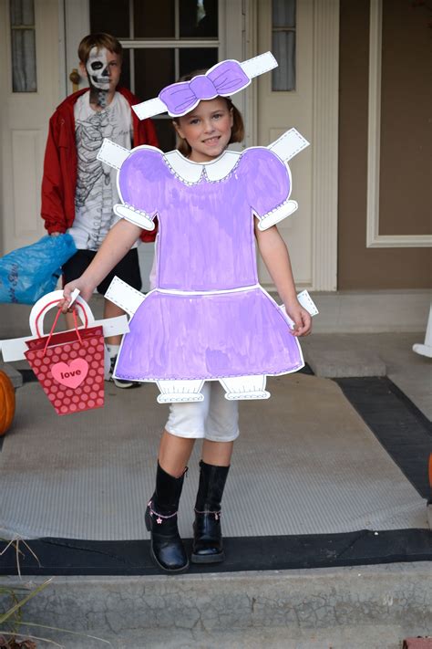 How To Make Paper Doll Halloween Costume Anns Blog