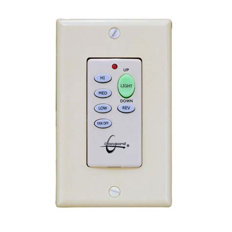 A double dimmer switch or a dual dimmer switch led compatible is a switch that has two buttons in one control unit (stacked led dimmer switch) and because of that compact design, it saves space. Concord Fans Wireless Ceiling Fan Speed and Dimmer Wall ...