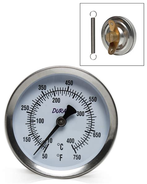 H B Durac Bi Metallic Surface Temperature Thermometer 10400c 50750f