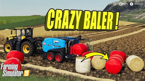 Farming Simulator 19 Crazy Baler Very Fast Straw Bale