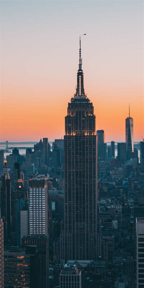 1080x2160 New York City Empire State Building Skyscrapers One Plus 5t