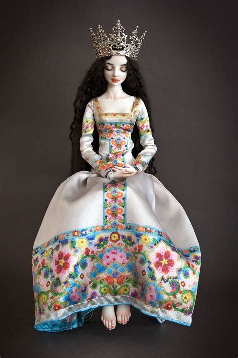 Work In Progress Porcelain Doll Costume Enchanted Doll Marina Bychkova