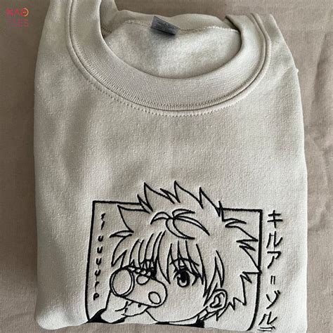 Hunter Embroidered Anime Embroidery Crewneck Unisex Hxh Anime Shirt
