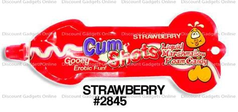 Cum Shots Liquid Marshmallow Foam Candy Strawberry Flavor Gooey Erotic