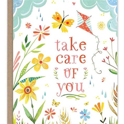 Take Care Of You Greeting Card Etsy