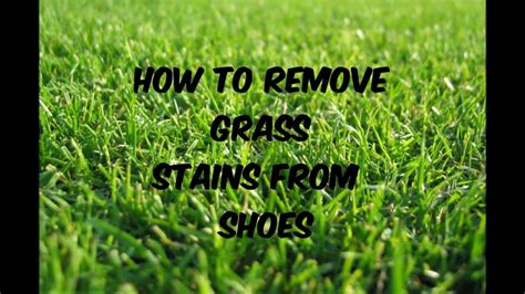 Let the shoes dry and see if the stain is gone. How to remove grass stains from shoes - YouTube