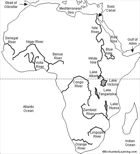 Map Of Africa Waterways Dorisa Josephina