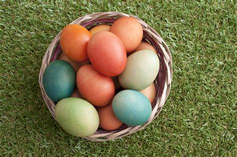 Free Stock Photo 13470 Basket Filled With Easter Eggs Freeimageslive