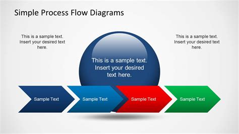 Simple Chevron Diagram For Process Flow Slides Slidemodel My Xxx Hot Girl