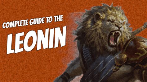 The Complete Guide To Leonin In Theros Leonin 5e Nerds And Scoundrels