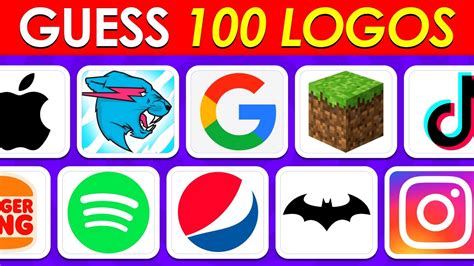 Guess The Logo In 3 Seconds 100 Famous Logos YouTube